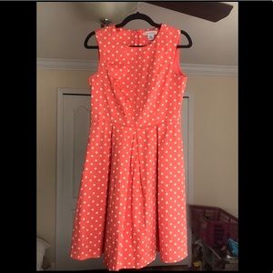 Orange Sorbet Fit and Flare Dress